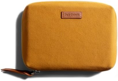 DailyObjects Travel Digital Accessories Canvas Storage Bag Portable Gadget Organizer Case Regular Zippered Tech Kit Organizer Pouch for Memory Cards - Yellow