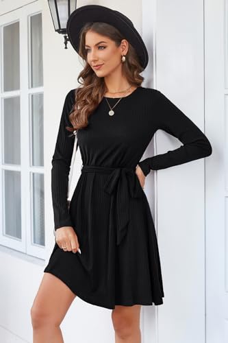 Image of Newshows Women's Sweater Pockets Fall Winter Teacher Work Casual Dress