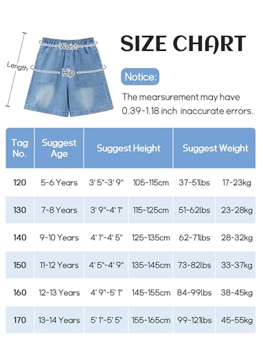 Short pour fille Y2K style baggy en denim stretch confortable