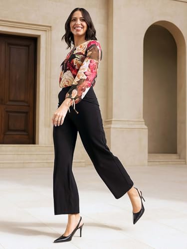 Image of KOTTY Women's Elegant Straight Fit Pants for Office Wear, Workwear Styling, and Modern Casual Comfort