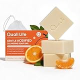 QualiLife Acidified Cleansing Bar - Purifying Deodorizing Soap for Eliminating Odor – Natural Deodorant Acidified Body Wash - Acidified Bar Soap for Women & Men, Pack of 3