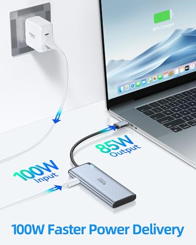 USB-C Splitter with 4K@60Hz Video USB-C Hub Dual Monitor with DP Alt Mode - image 6