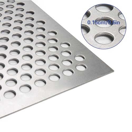 Stahl Lochblech 305x305x15 mm Streckmetall Netzplatte Gitter Dekorative Netze für Heimdekoration und Industrie