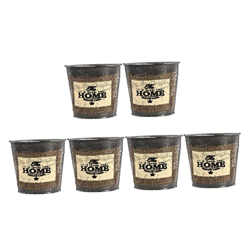 Abaodam 6pezzi Secchio Per in Secchio Per Piantare Per Contenitore Per Piante Decorazione
