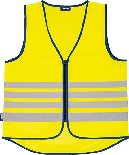ABUS Lumino Reflective Vest - Safety Vest for Better Visibility Day and Night - for Adults - with Zip - Size XXL, Yellow