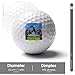 Elephants Playing on Savanna Custom Golf Ball Soft Practice Golf Balls Performance Distance and Speed for Indoor Outdoor