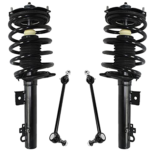 Detroit Axle - Front Struts Sway Bars for 1996-2007 Ford Taurus, 1996-2005 Mercury Sable - 4pc Coil Springs and Suspension Kit