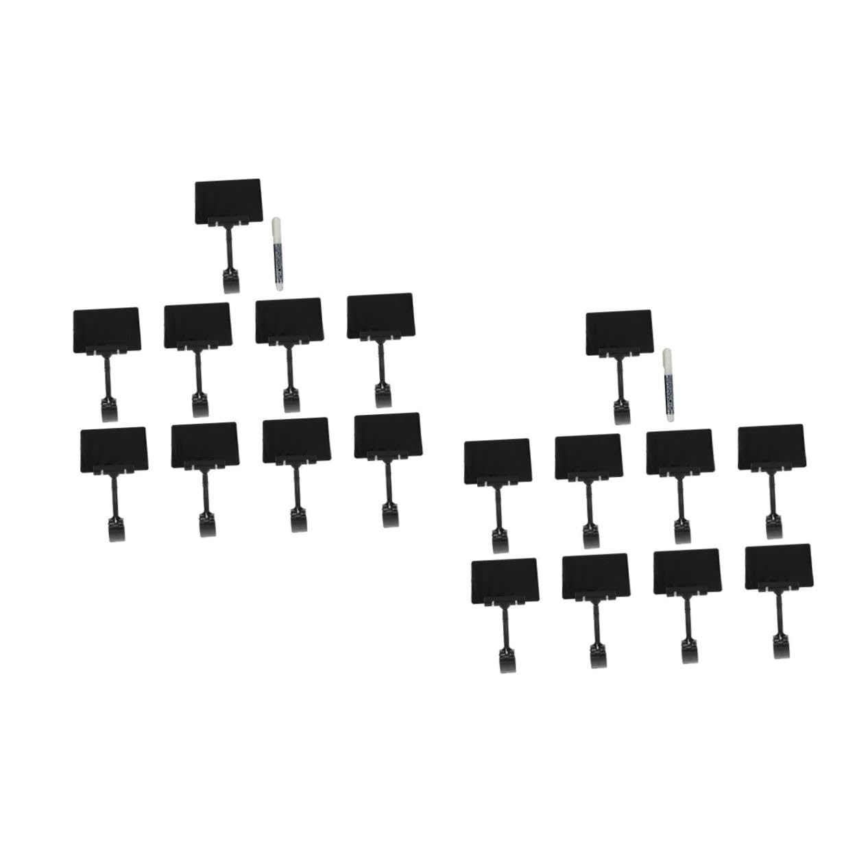 LALAFINA 18piezas Soporte De Carteles De Precio Clips Para Exhibición De Precios Supermercados y Tiendas