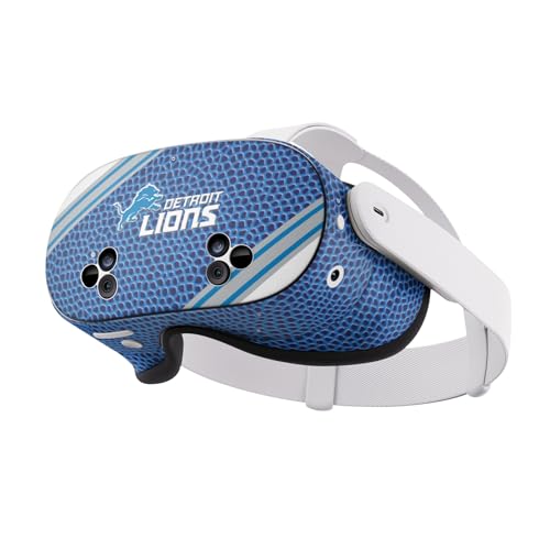 Autocollant Meta Quest 3S NFL Detroit Lions idée cadeau gamer