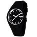 Orologio Sportivo,Gosear Impermeabile Uomini Donne Casual Sport In Silicone Quarzo Orologio da Polso Nero