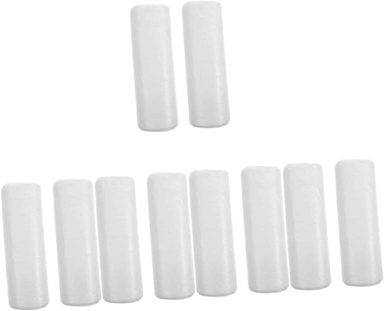 minkissy 10rolls Lawn and Leaf Bags Biodegradable Recycling Trash Bags Reusable Handle Tie