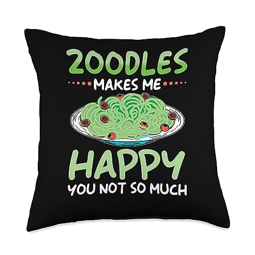 Zoodles Food Design Zucchini Pasta Zoodles Makes Me Happy Throw