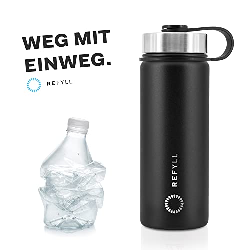 REFYLL Edelstahl Trinkflasche 500ml Umweltfreundlich und BPA-frei