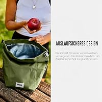 BLACK + BLUM Isolierte Lunchtasche | Rolltop | 6,7 L | Moos | 7,3 x 23cm – Ansicht 4