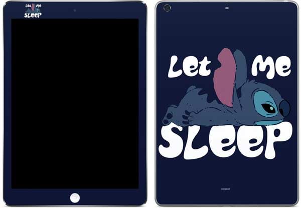 Skinit Decal Tablet Skin Compatible with iPad Air - Officially Licensed Disney Lilo and Stitch Let Me Sleep Design