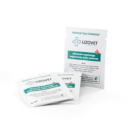LIZOVET Hautpflege für Tiere, unterstützend bei der Hautregeneration, regenerationsförderndes Mittel, Salbe 4 ml, pflegend, antibakteriell, hydratisierend, geeignet für Pferde, Hunde und Nutztiere LIZOVET Hautpflege für Tiere, unterstützend bei der Hautregeneration, regenerationsförderndes Mittel, Salbe 4 ml, pflegend, antibakteriell, hydratisierend, geeignet für Pferde, Hunde und Nutztiere