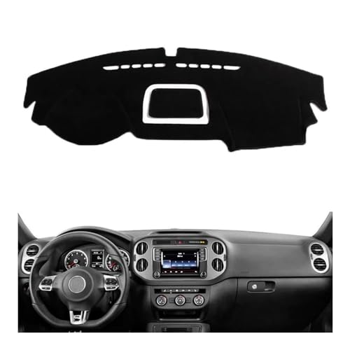 Couverture de tableau de bord pour VW Golf 6 2009-2015 tapis de protection noir