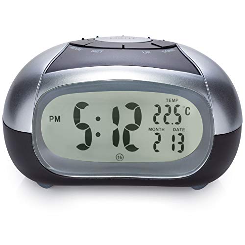 Cirbic Loud Talking Alarm Clock With Time And Temperature - For Low Vision Or Blind (Gray) (Gray) #TOP1