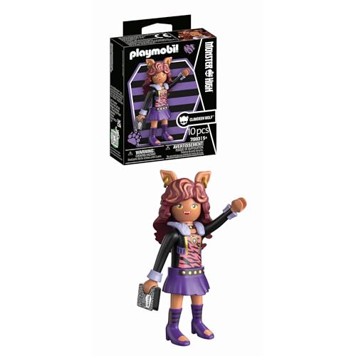 PLAYMOBIL | Monster High | Clawdeen Wolf | Spielfiguren-Set für Halloween & fantasievolle Monster-Geschichten | Mit detailreicher Figur & Accessoires | Tolles Geschenk für Kinder ab 4 Jahren | 71993