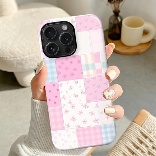 Coque iPhone 15 Pro Max antichoc durable et coque hybride rose