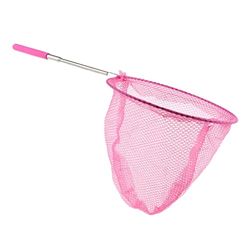 EXCLUZO-Kids-Pond-Fishing-Net-Extend-Telescopic-Butterfly-Insect-Bug-Catcher-Pink