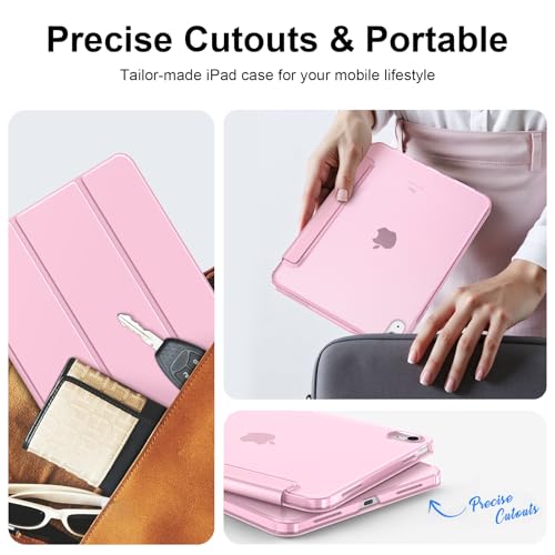 Fintie Hülle für iPad (A16) 11. Generation/iPad 10. Gen, Rosa – Ansicht 6