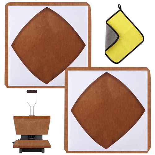 Heat Press Cover,2Pcs 15" x 15" Heat Press Transfer Sheet,Non-Stick