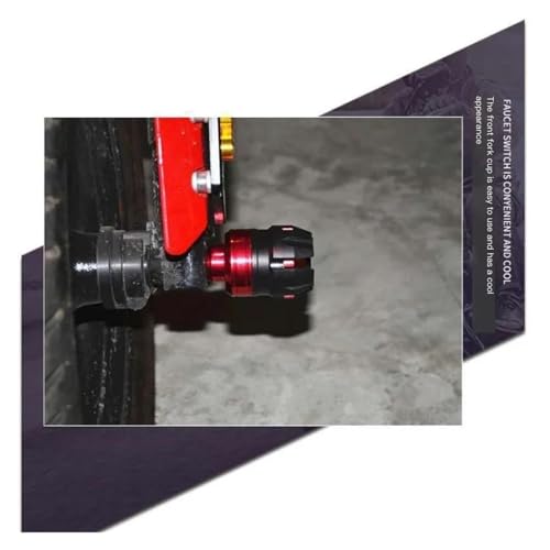 Copa anticaída para motocicleta modificada y cubierta de horquilla delantera amarilla 2