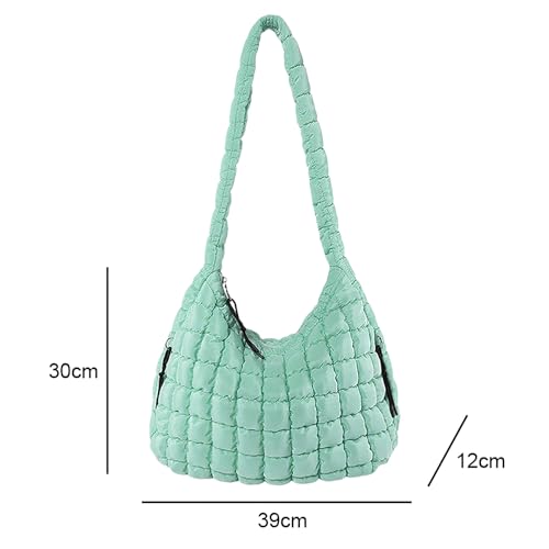 Bolsa Puffer Tote para Mujer con Diseño de Nube y Textura Acolchada miniatura 4