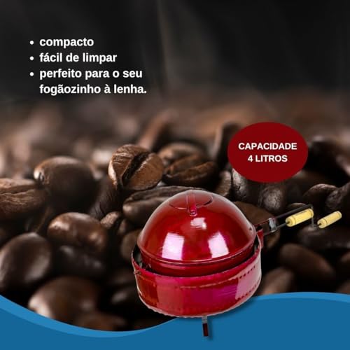 Torrador De Café Bola N° 4 Para Fogão À Lenha