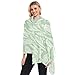 pnyoin Light Green Willow Leaves Women Soft Hemp Scarf Shawl Long Scarf Big Head Scarves,74 x 37 inches