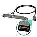 LINKUP USB C Type Panel Cable Mount Motherboard Header Extension Adapter | Internal 3.1 10G Gen 2 20-Pin A-Key Male with Cover to USBC Female Connector with PCI Bracket - 40CM