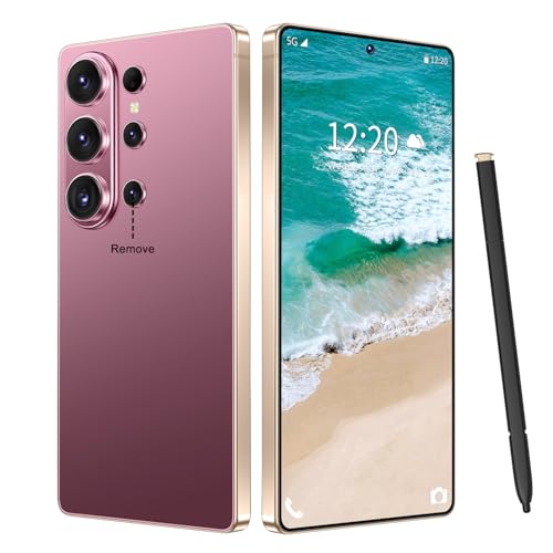 Image of SZV 26 Ultra Unlocked Cell Phone,16+1TB 5G Unlocked Phone, Built in Pen Android 15 Battery 7000mAh 6.99 inch HD Screen Smartphone, Dual SIM /Face ID /Fingerprint Lock /GPS (Rose Gold, 16+1TB)