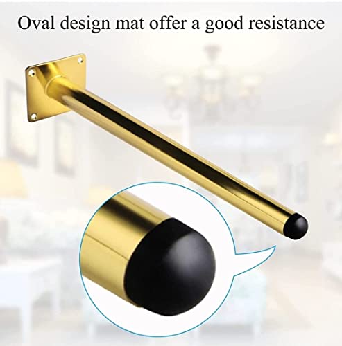 Image of Aakash Decor Sofa Leg Gold Finish 14 Inches (Set of 4) Metal Cone Shape Heavy Duty Sofa Legs for Home, Office Rustproof & Sturdy Sofa Paya with Mounting Screw | Furniture & Table Legs