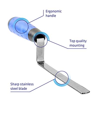 Hogard 0.4" Premium Tuck Pointing Trowel | Best Stainless Steel Tuck Pointing Tool | Brick Trowel Tool With Soft Grip. #TOP1