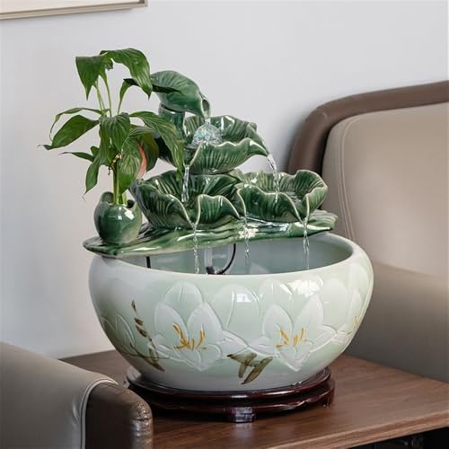 Fuente de mesa de cerámica hecha a mano estilo chino para decoración exclusiva 4