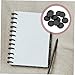 Lurrose 220pcs Discbound Expansion Discs for Notebooks and Planners Mushroom Binder for Loose Leaf Albums Binding Discs for Easy Page Arrangement