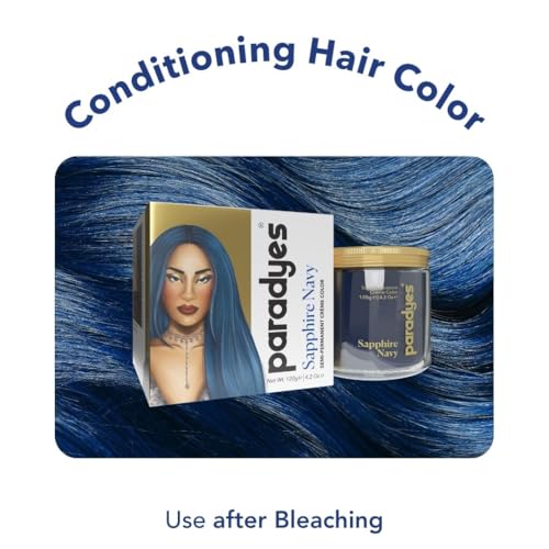 Paradyes Semi-Permanent Navy Blue 120g Hair Colour - Image 3