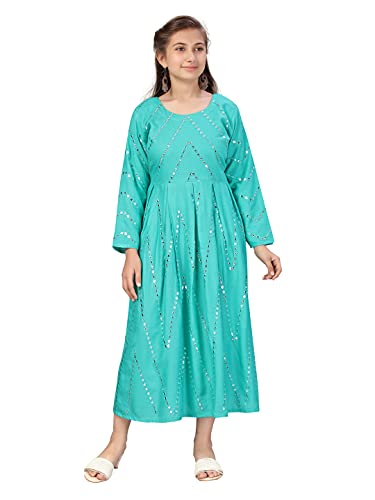 Image of Aarika Girls Navy Blue Colour Middi