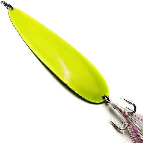 VMSIXVM Magnum Flutter Spoons Large Fishing Spoons for Striped Bass, 8 in