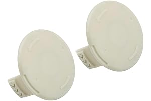 2Pcs White Weed Eater Spool Cap Cover Replacement for Hyper Tough HT19-401 String Trimmer