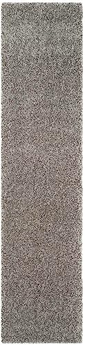 Image of Soft Plain Shaggy Rugs and Carpet for Bedroom Living Room 2x5 Feet Light Purple Color