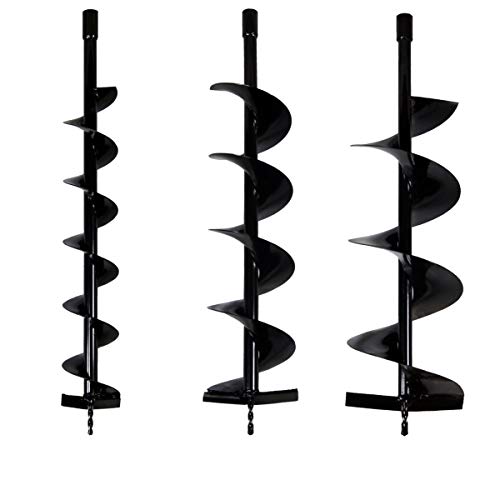 GT Garden Lot de mèches Ø 100 + 150 + 200 mm pour tarière Thermique