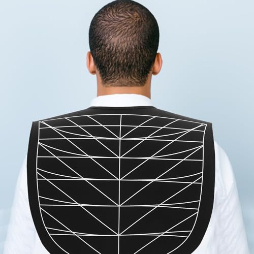 Capa de peluquería de silicona negra reusable para corte de pelo miniatura 5