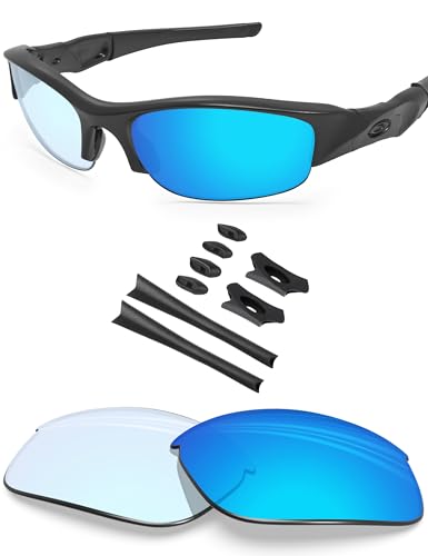 Image of BLAZERBUCK Replacement Lenses & Sock Kit for Oakley Flak Jacket OO9008 Sunglass