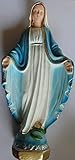 Gips Madonna Immaculata, Mutter Gottes Figur 30cm+Marienrosenkranz