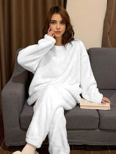 Image of KOTTY Women's Winter Coral Tracksuit - Cozy Two-Piece Coord Set for Stylish Comfort, Warmth, and Relaxed Winter Lounging
