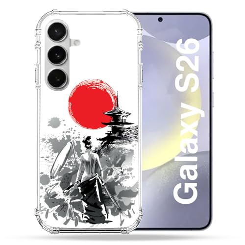 Coque Samsung S26 blindée avec motif Japonais élégant