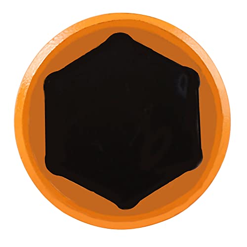 Image of AFF Torque Limiting Socket, 1 /2 inch Drive, 80 ft /lb, 21mm, Orange, 40225