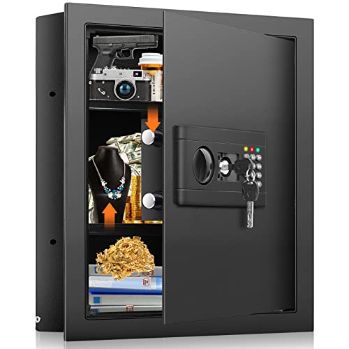 Image of 17.7 inch Tall Wall Safe Between Studs 16 inch Centers | Hidden Wall Safe for Home